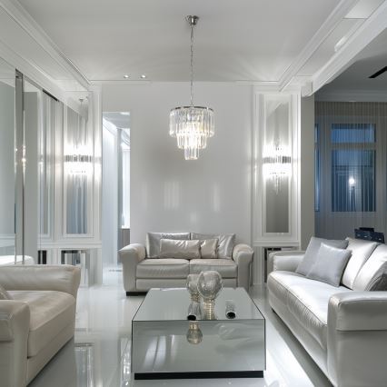 Brilagi - LED Κρυστάλλινο κρεμαστό φωτιστικό οροφής MOZART 4xE14/40W/230V γυαλιστερό χρώμιο