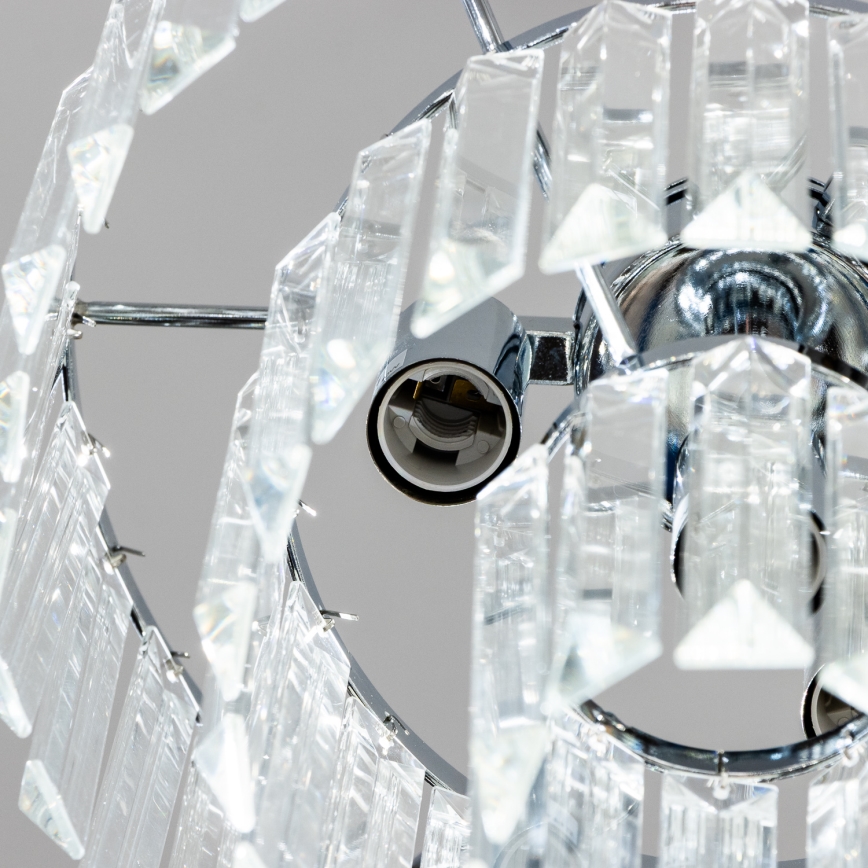 Brilagi - LED Κρυστάλλινο κρεμαστό φωτιστικό οροφής MOZART 4xE14/40W/230V γυαλιστερό χρώμιο