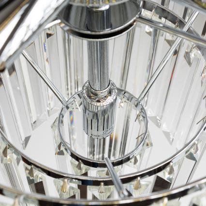 Brilagi - LED Κρυστάλλινο κρεμαστό φωτιστικό οροφής MOZART 5xE14/40W/230V γυαλιστερό χρώμιο