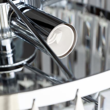 Brilagi - LED Κρυστάλλινο κρεμαστό φωτιστικό οροφής MOZART 5xE14/40W/230V γυαλιστερό χρώμιο