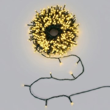 BRILAGI - LED ηλιακή χριστουγεννιάτικη γιρλάντα 200xLED/8 λειτουργίες 22m 800 mAh IP65 θερμό λευκό