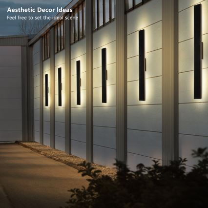 Brilagi - LED Ρυθμιζόμενο ηλιακό επιτοίχιο φωτιστικό SUN LED/5,5W/230V 100 cm 6000 mAh IP44