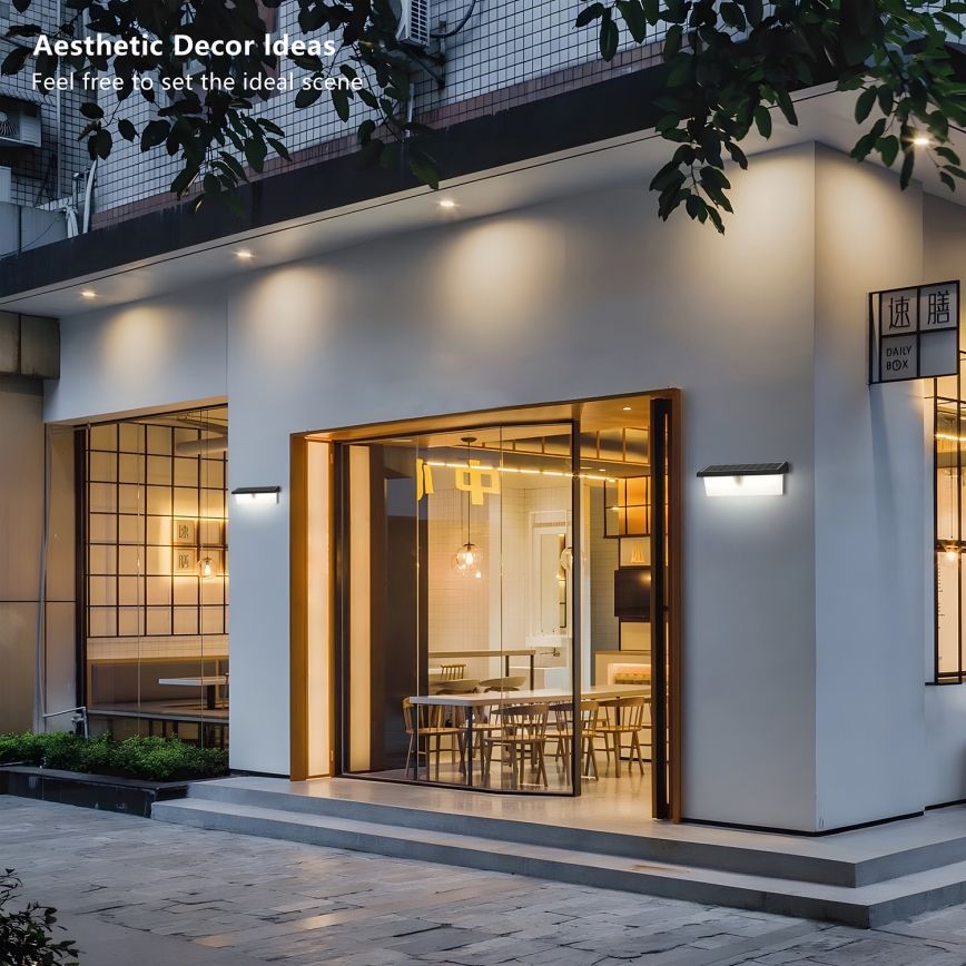 Brilagi - Ηλιακό επιτοίχιο φωτιστικό LED με αισθητήρα SUN RAY LED/6W/3,7V 2200 mAh IP44