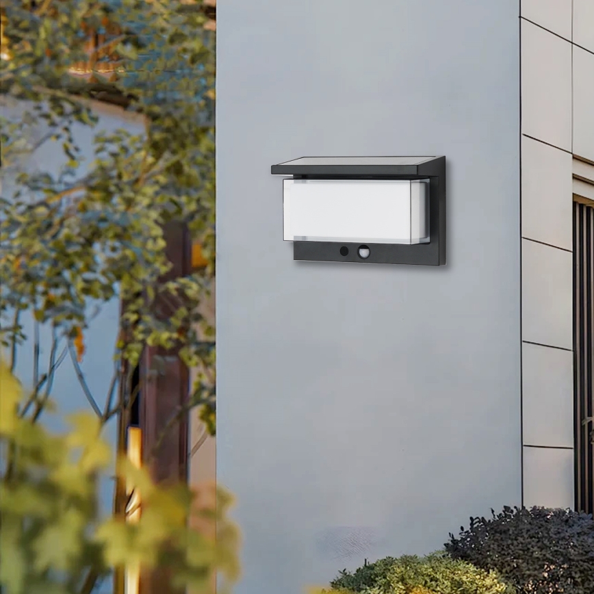 Brilagi - Ηλιακό επιτοίχιο φωτιστικό LED με αισθητήρα SUN LUME LED/10W/3,7V 4000 mAh IP44