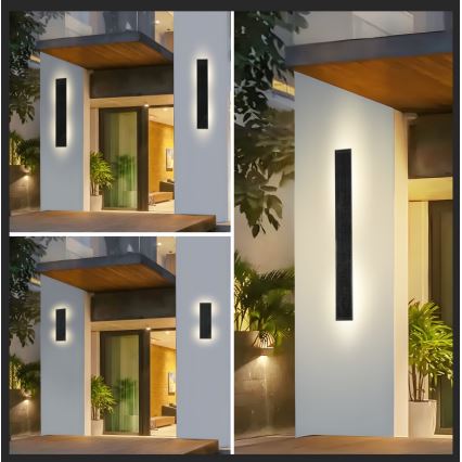 Brilagi - Ρυθμιζόμενο ηλιακό επιτοίχιο φωτιστικό LED SUN LED/2,5W/230V 30 cm 2000 mAh IP44