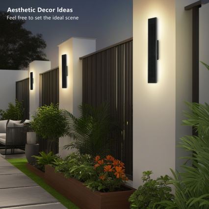 Brilagi - Ηλιακό επιτοίχιο LED φωτιστικό ρυθμιζόμενης έντασης SUN LED/4W/230V 60 cm 4000 mAh IP44