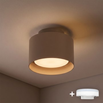 BRILAGI - LED Σημειακό φωτιστικό BACKLIT 1xGX53/15W/230V + LED/3W Ø 10 cm μπεζ