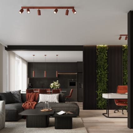 Brilagi - LED σημειακό φωτιστικό CRESTO 4xGU10/10W/230V κόκκινο