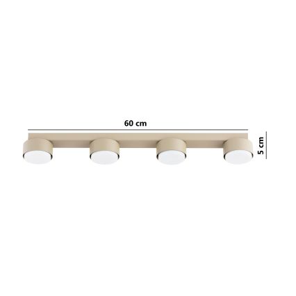 Brilagi - LED σημειακό φωτιστικό MONO 4xGX53/30W/230V μπεζ