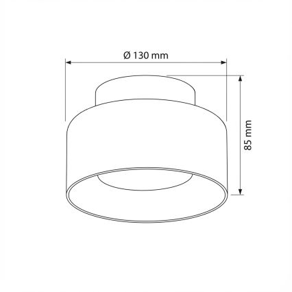 Brilagi - LED Σποτ φωτιστικό AURA LUX 1xGX53/30W/230V Ø 13 cm χρυσό
