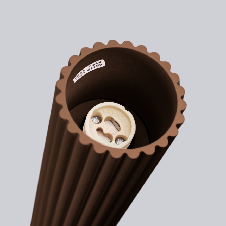 Brilagi - LED σποτ φωτιστικό CRESTO 1xGU10/10W/230V 10 cm καφέ