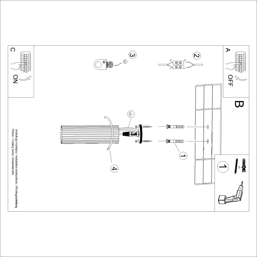 Brilagi - LED σποτ φωτιστικό CRESTO 1xGU10/10W/230V 20 cm λευκό