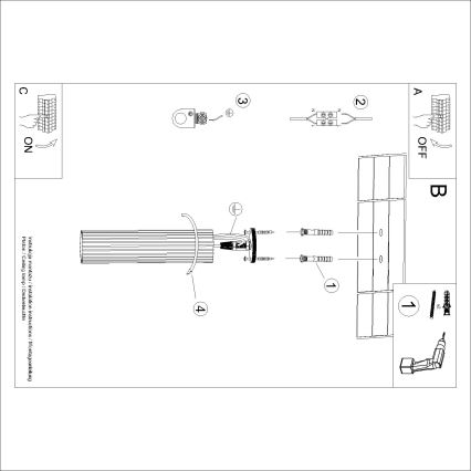 Brilagi - LED σποτ φωτιστικό CRESTO 1xGU10/10W/230V 30 cm κρεμ
