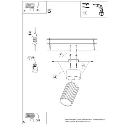 Brilagi - LED σποτ φωτιστικό CRESTO 1xGU10/10W/230V λευκό