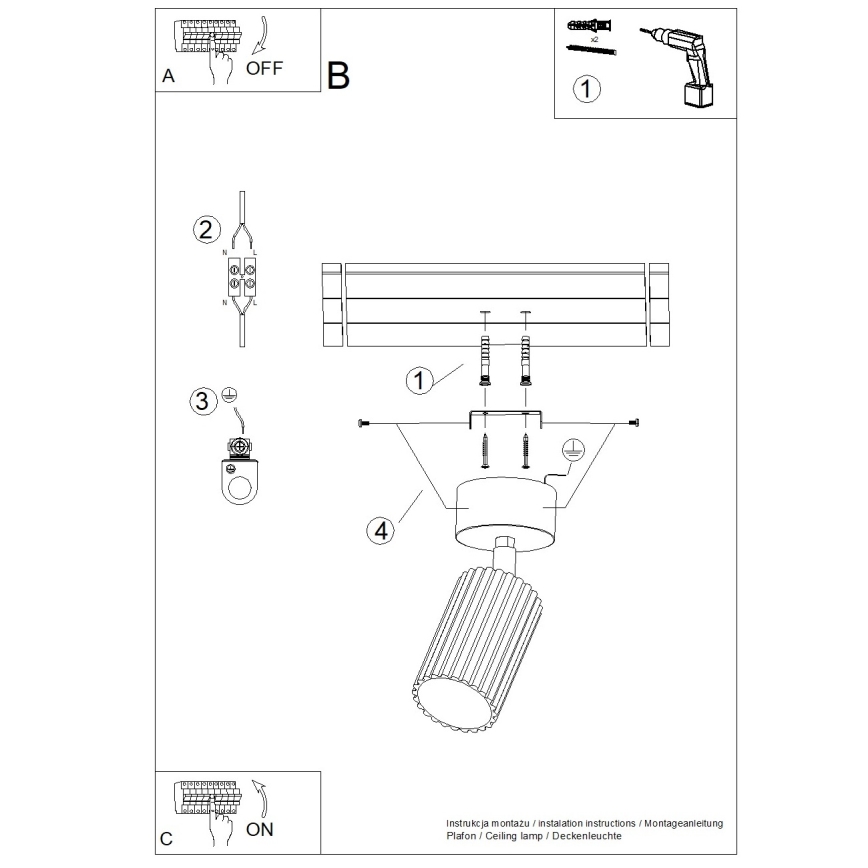 Brilagi - LED σποτ φωτιστικό CRESTO 1xGU10/10W/230V λευκό