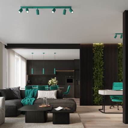 Brilagi - LED σποτ φωτιστικό CRESTO 2xGU10/10W/230V τουρκουάζ