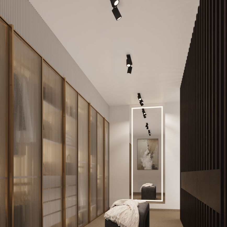 Brilagi - LED σποτ φωτιστικό CRESTO 2xGU10/10W/230V μαύρο