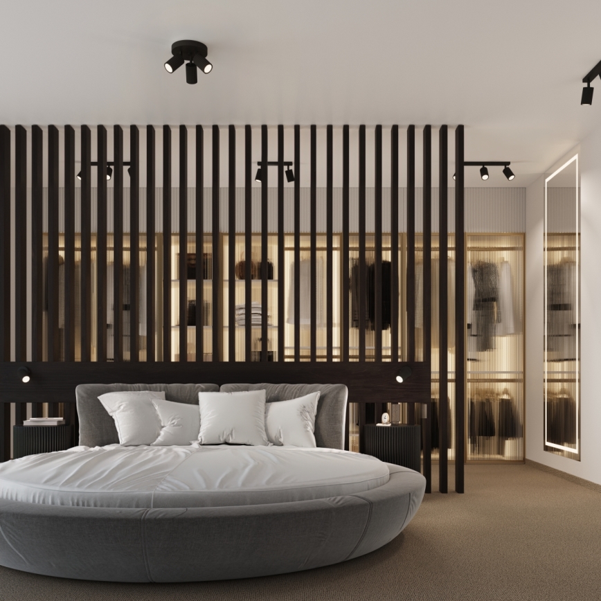 Brilagi - LED σποτ φωτιστικό CRESTO 2xGU10/10W/230V μαύρο