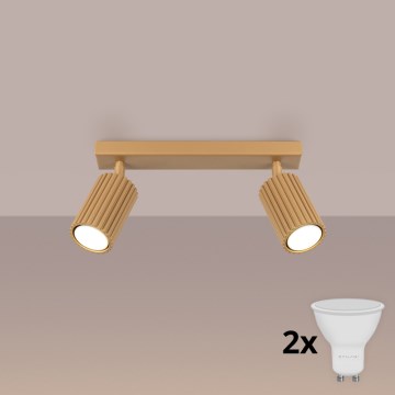 Brilagi - LED σποτ φωτιστικό CRESTO 2xGU10/10W/230V χρυσό