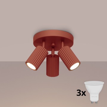 BRILAGI - LED σποτ φωτιστικό CRESTO 3xGU10/10W/230V πορτοκαλί
