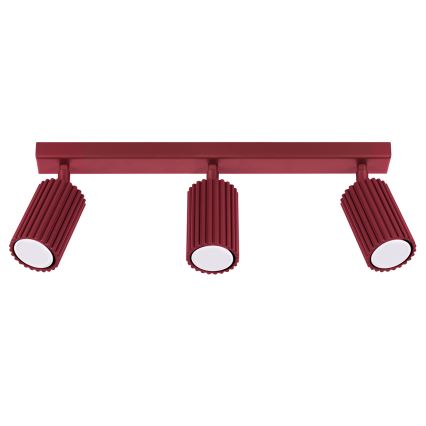 Brilagi - LED σποτ φωτιστικό CRESTO 3xGU10/10W/230V μπορντό