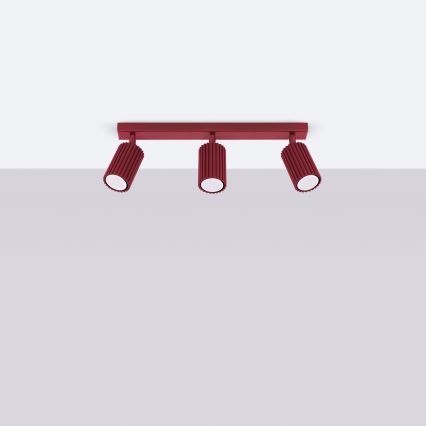 Brilagi - LED σποτ φωτιστικό CRESTO 3xGU10/10W/230V μπορντό