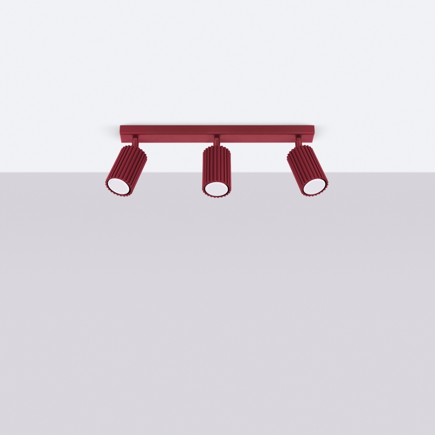 Brilagi - LED σποτ φωτιστικό CRESTO 3xGU10/10W/230V μπορντό