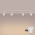 Brilagi - LED σποτ φωτιστικό CRESTO 4xGU10/10W/230V σε κρεμ απόχρωση