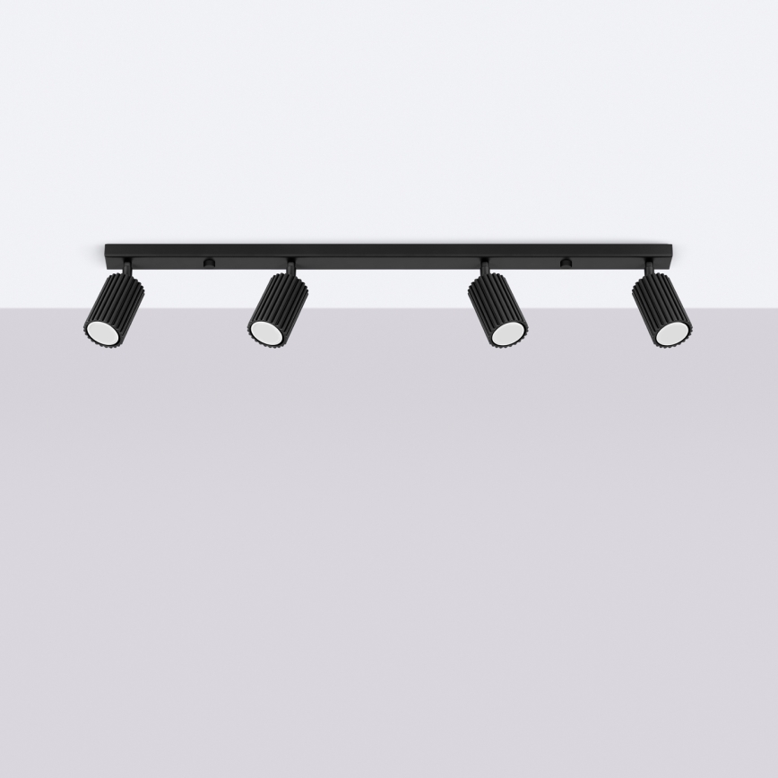 Brilagi - LED σποτ φωτιστικό CRESTO 4xGU10/10W/230V μαύρο