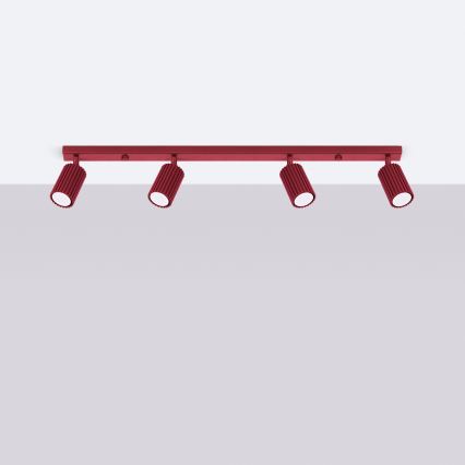 Brilagi - LED σποτ φωτιστικό CRESTO 4xGU10/10W/230V μπουργουνδί