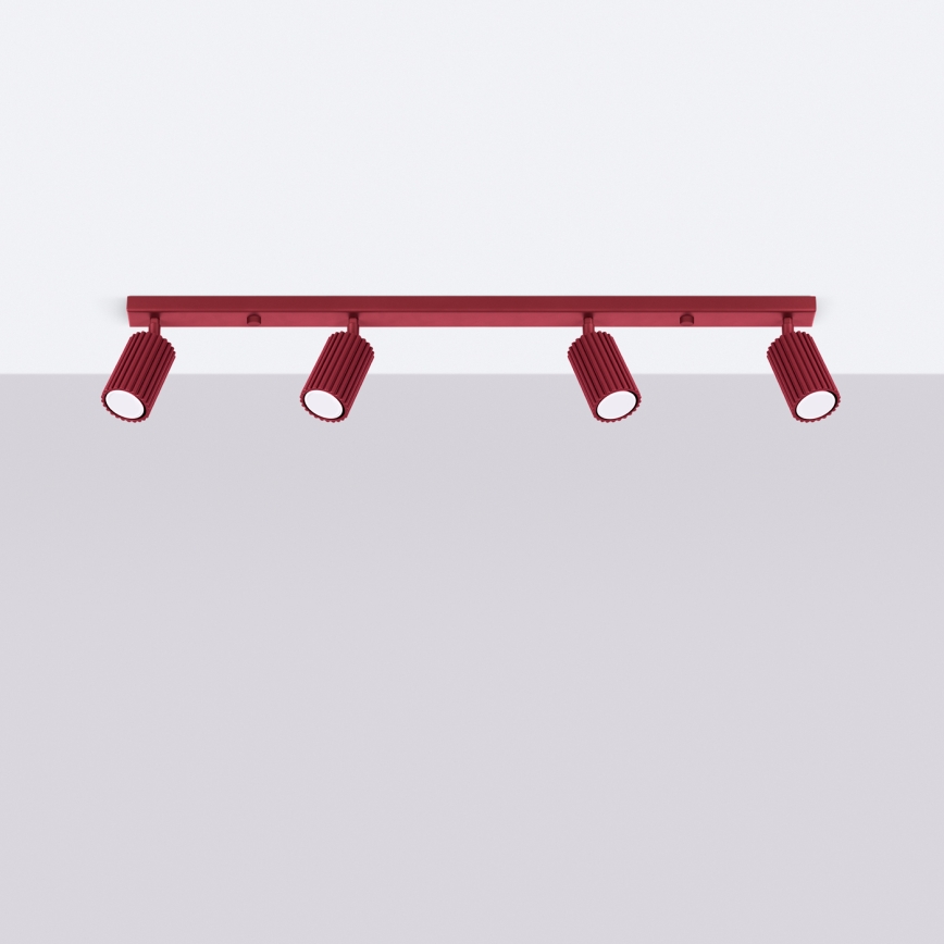 Brilagi - LED σποτ φωτιστικό CRESTO 4xGU10/10W/230V μπουργουνδί