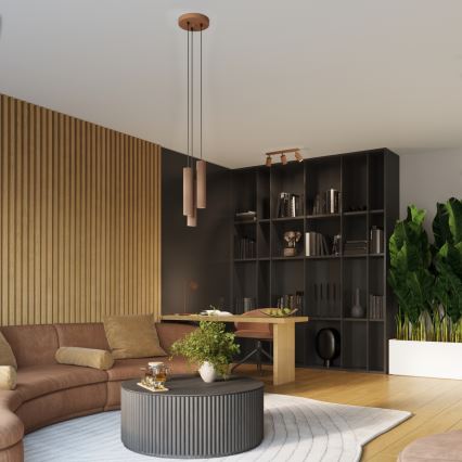 Brilagi - LED σποτ φωτιστικό CRESTO 6xGU10/10W/230V καφέ