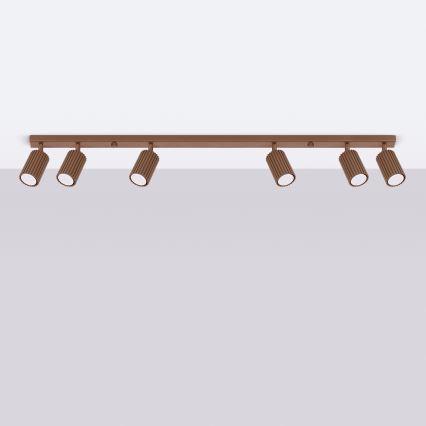 Brilagi - LED σποτ φωτιστικό CRESTO 6xGU10/10W/230V καφέ