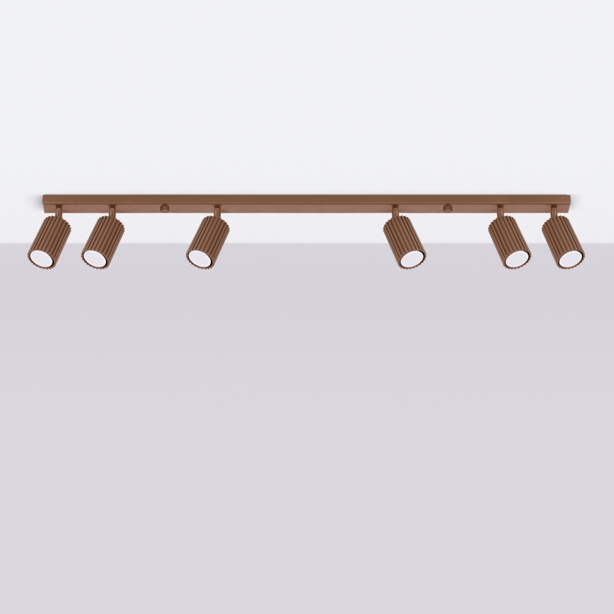 Brilagi - LED σποτ φωτιστικό CRESTO 6xGU10/10W/230V καφέ