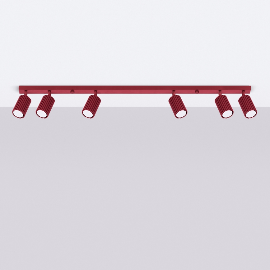 Brilagi - LED σποτ φωτιστικό CRESTO 6xGU10/10W/230V μπουργουνδί