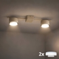 Brilagi - LED σποτ φωτιστικό MONO 2xGX53/30W/230V μπεζ