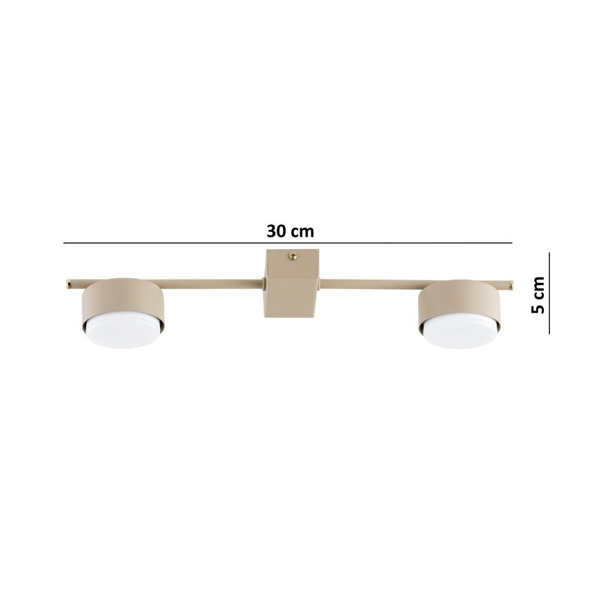 Brilagi - LED σποτ φωτιστικό MONO 2xGX53/30W/230V μπεζ
