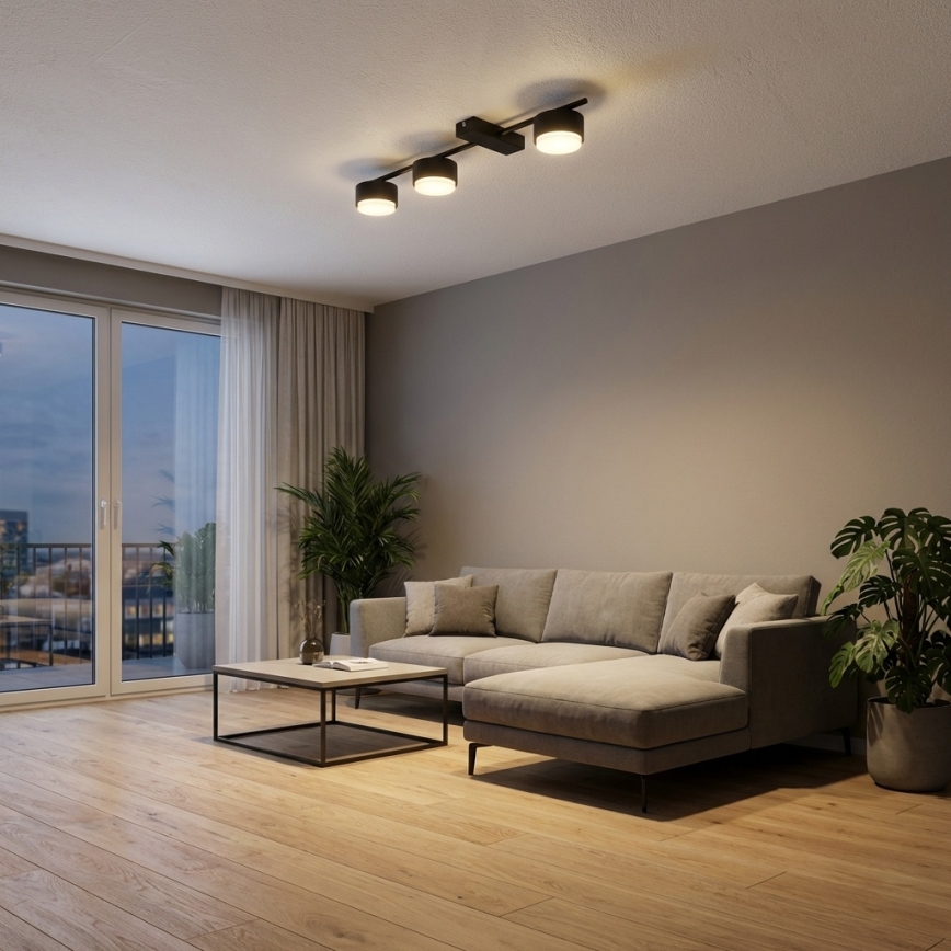 Brilagi - LED σποτ φωτιστικό MONO 3xGX53/30W/230V μαύρο