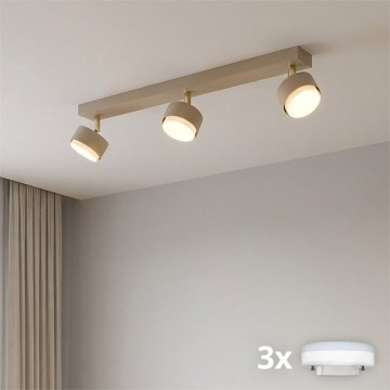 Brilagi - LED σποτ φωτιστικό MONO 3xGX53/30W/230V μπεζ