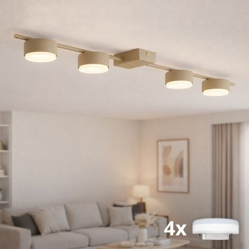 Brilagi - LED σποτ φωτιστικό MONO 4xGX53/13W/230V μπεζ