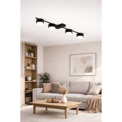 Brilagi - LED σποτ φωτιστικό MONO 4xGX53/30W/230V μαύρο