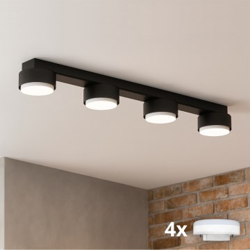 Brilagi - LED σποτ φωτιστικό MONO 4xGX53/30W/230V μαύρο