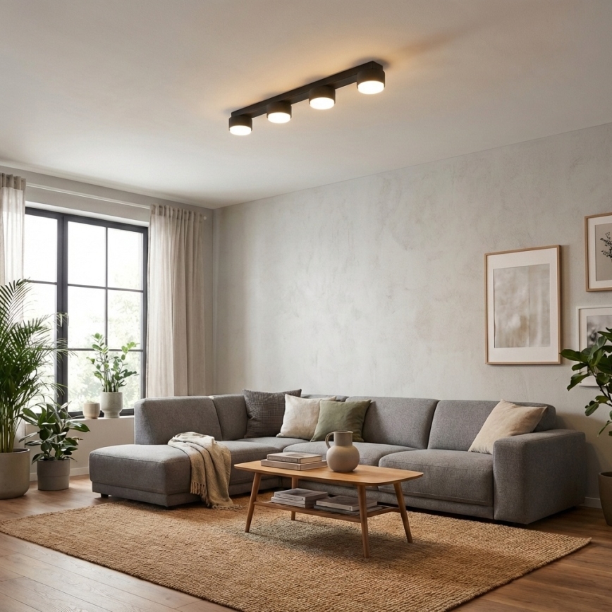Brilagi - LED σποτ φωτιστικό MONO 4xGX53/30W/230V μαύρο