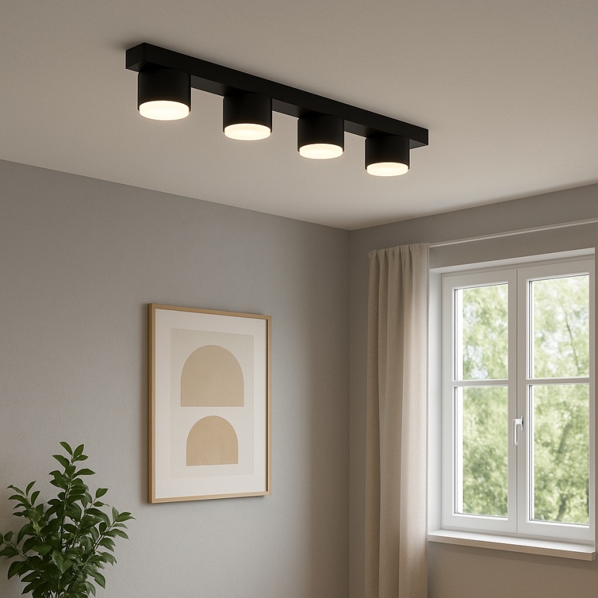 Brilagi - LED σποτ φωτιστικό MONO 4xGX53/30W/230V μαύρο
