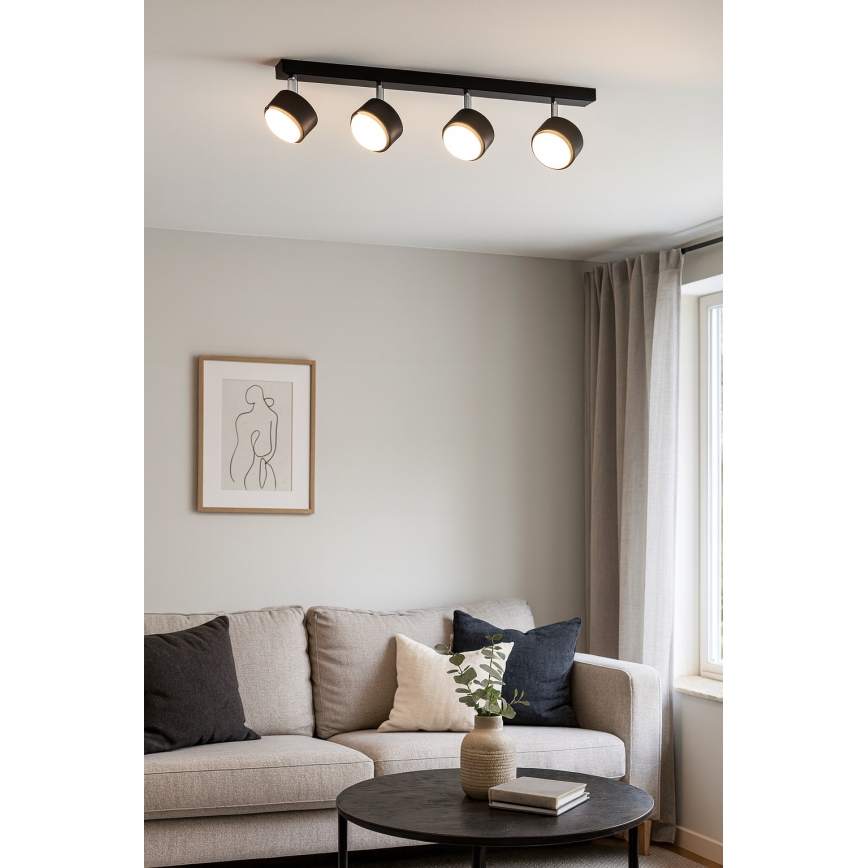 Brilagi - LED σποτ φωτιστικό MONO 4xGX53/30W/230V μαύρο