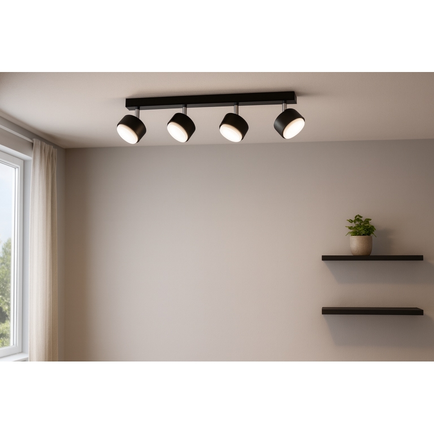 Brilagi - LED σποτ φωτιστικό MONO 4xGX53/30W/230V μαύρο