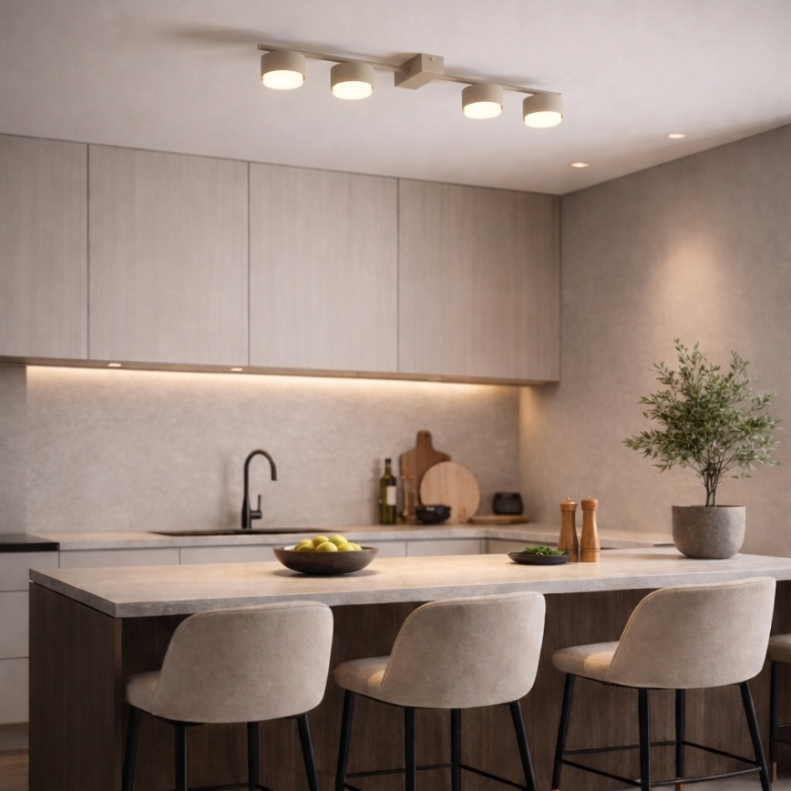 Brilagi - LED σποτ φωτιστικό MONO 4xGX53/30W/230V μπεζ