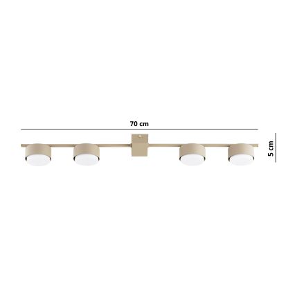 Brilagi - LED σποτ φωτιστικό MONO 4xGX53/30W/230V μπεζ