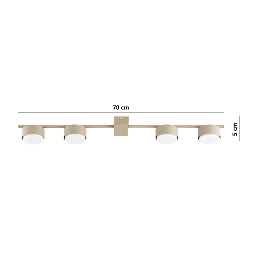 Brilagi - LED σποτ φωτιστικό MONO 4xGX53/30W/230V μπεζ