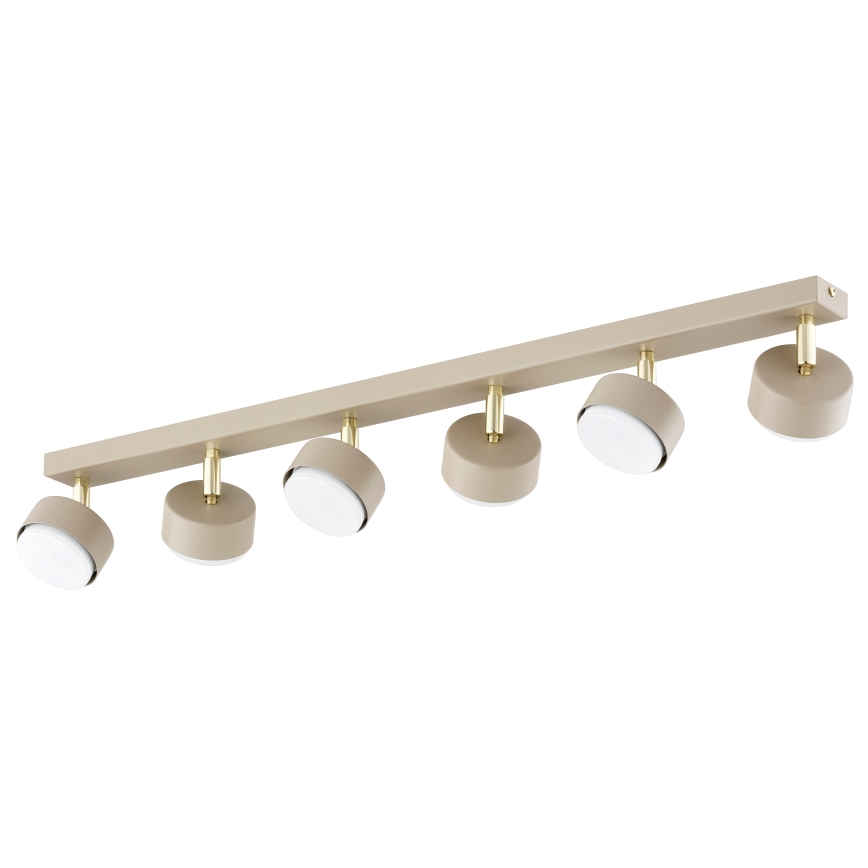 Brilagi - LED σποτ φωτιστικό MONO 6xGX53/30W/230V μπεζ/χρυσό
